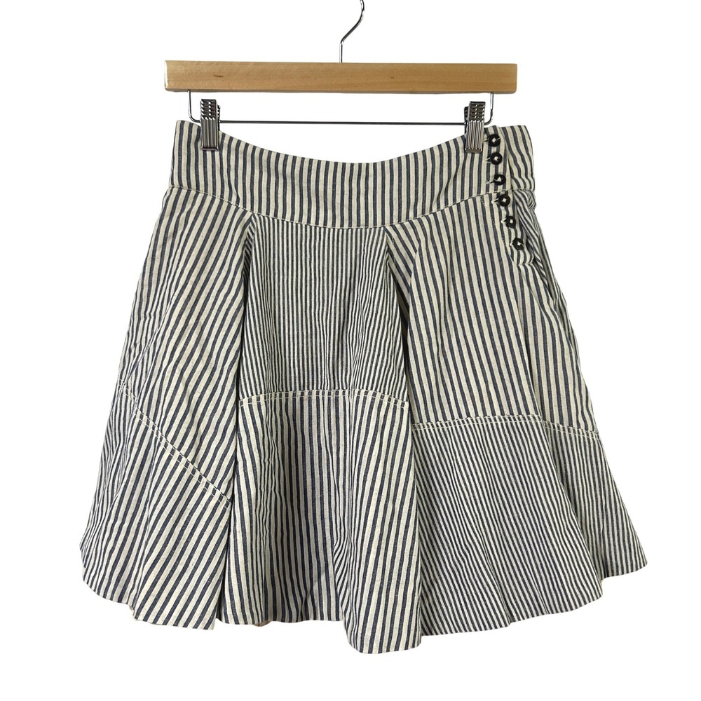 AllSaints Spitalfields Celestina Tiered Mini Skirt 8 Archive Cotton Victorian